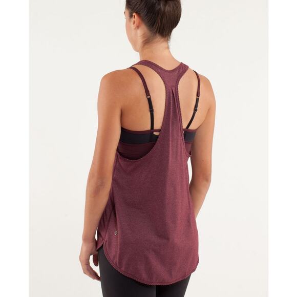 Lululemon 105 F Singlet Yoga Activewear Tank Top Red 4 - Picture 5 of 8